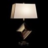 Desk lamp DKD Home Decor White Polyester Metal Crystal 220 V Golden 60 W (43 x 25 x 75 cm)