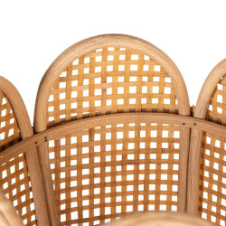 Set of Planters 34 x 34 x 43,5 cm Natural Rattan (2 Units)