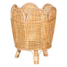 Set of Planters 34 x 34 x 43,5 cm Natural Rattan (2 Units)