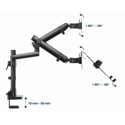 Screen Table Support GEMBIRD MA-DA3-02 17" 32"