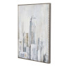 Painting Home ESPRIT New York Loft 60 x 2,4 x 80 cm (2 Units)