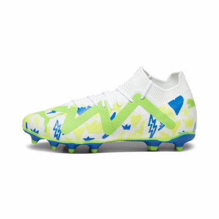 Adult's Football Boots Puma  Future Match N Fg White Light Green