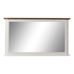 Wall mirror DKD Home Decor 115 x 6 x 66 cm Crystal Brown White Romantic