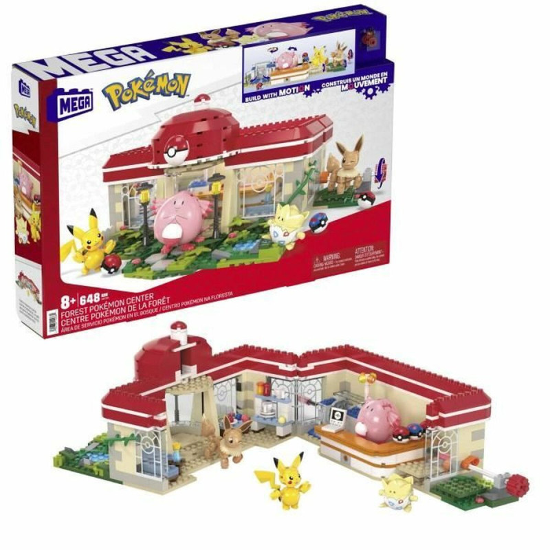 Construction kit Pokémon Mega Construx - Forest Pokémon Center 648 Pieces