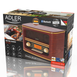 Radio Adler AD 1187 Brown Wood