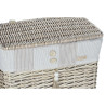 Laundry basket Home ESPRIT Beige Natural 5 Pieces 47 x 35 x 56 cm