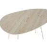 Set of 2 tables Home ESPRIT White Beige Light brown 73 x 43 x 45 cm