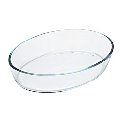 Oven Dish Pyrex Classic Vidrio Transparent Glass Oval 40 x 28 x 7 cm (4 Units)