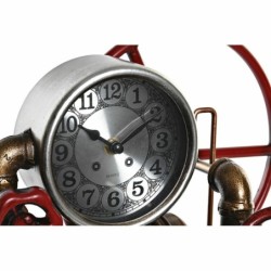 Table clock DKD Home Decor Red 47 x 16 x 26 cm Copper Iron Vintage Stopcock (2 Units)