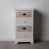 Chest of drawers LOVE 45 x 33 x 77 cm White Fir wood