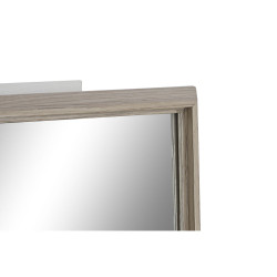 Wall mirror Home ESPRIT White Brown Beige Grey Crystal polystyrene 63,3 x 2,6 x 89,6 cm (4 Units)