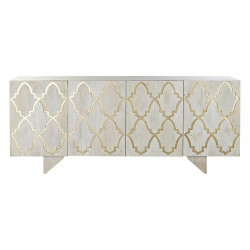 Sideboard DKD Home Decor White 177 x 45 x 75 cm Golden Mango wood