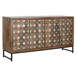 Sideboard Home ESPRIT Brown Black Silver 150 x 38 x 80 cm