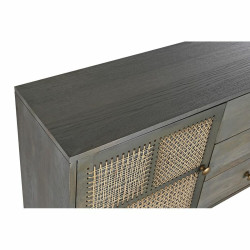 Sideboard DKD Home Decor Natural Grey MDF Mango wood (160 x 40 x 75 cm)