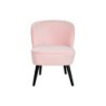 Armchair DKD Home Decor Black Light Pink Wood 60 x 70 x 78 cm