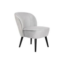 Armchair DKD Home Decor Black Grey Wood 59 x 66 x 76 cm