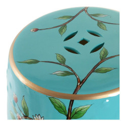 Side table DKD Home Decor Blue Porcelain 35 x 35 x 45 cm