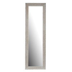 Wall mirror White Wood Glass 45,5 x 135,5 x 2 cm (2 Units)