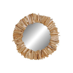 Wall mirror DKD Home Decor Natural Crystal Fir Alpino Aged finish 60 x 4 x 60 cm