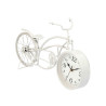 Table clock Bicycle White Metal 42 x 24 x 10 cm (4 Units)