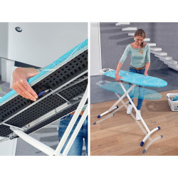 Ironing board Leifheit                                 Blue White Metal 120 x 38 cm