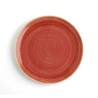 Flat plate Ariane Terra Ceramic Red (Ø 29 cm) (6 Units)