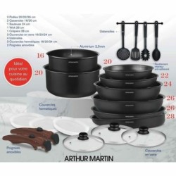 Cookware Arthur Martin 20 Pieces