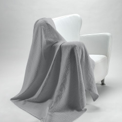 Blanket Alexandra House Living Banús Pearl Gray 140 x 190 cm