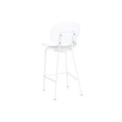 Stool DKD Home Decor Black Metal White polypropylene (52,5 x 49 x 104 cm)