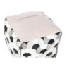 Pouffe DKD Home Decor White Black 45 x 45 x 40 cm