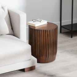 Side table 38 x 38 x 45 cm Brown Mango wood