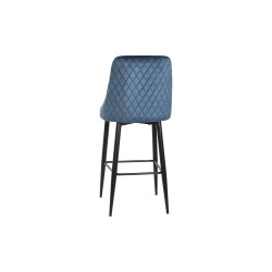 Stool DKD Home Decor Blue Black Bicoloured Metal 51 x 68 x 110 cm 51 x 56 x 110 cm