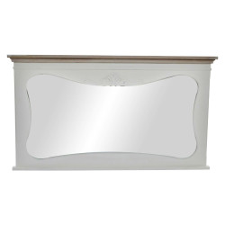 Wall mirror DKD Home Decor White Wood Natural 105 x 64 x 4,5 cm