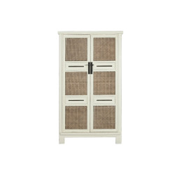 Cupboard Home ESPRIT White Natural 105 x 42 x 188 cm