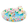 Inflatable Paddling Pool for Children Intex Tropical Rings 150 l 122 x 25 cm (12 Units)