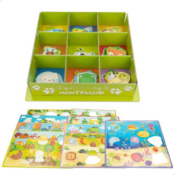 Educational Game Lisciani 26 x 6 x 26 cm animals Montessori method 67 Pieces 6 Units