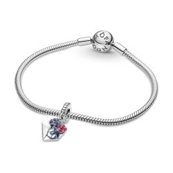 Woman's charm link Pandora 790787C01 Silver Multicolour