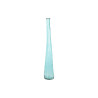 Vase DKD Home Decor 18 x 18 x 120 cm Sky blue Tempered Glass