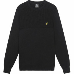 Men’s Sweatshirt without Hood Lyle & Scott V1-Crew Black