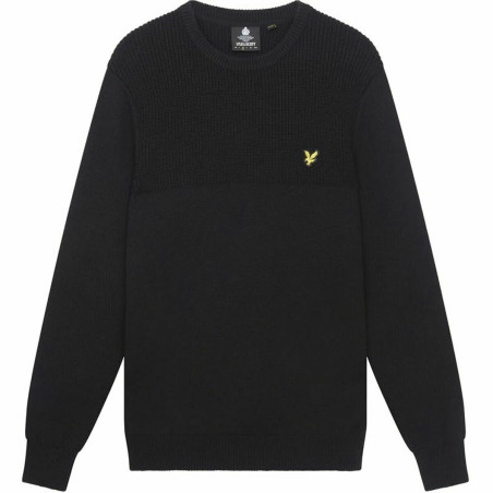 Men’s Sweatshirt without Hood Lyle & Scott V1-Crew Black