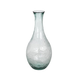 Vase WE CARE Beige recycled glass 34 x 34 x 75 cm