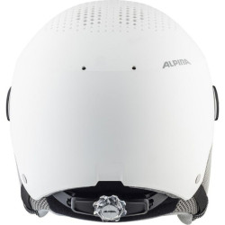 Ski Helmet Alpina Arber Visor Q Lite White Monochrome 54-58 cm