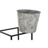 Planter DKD Home Decor Grey Metal Worn 34 x 34 x 71 cm