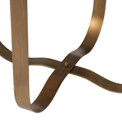 Small Side Table Copper Golden Crystal Iron 50 x 50 x 47,5 cm