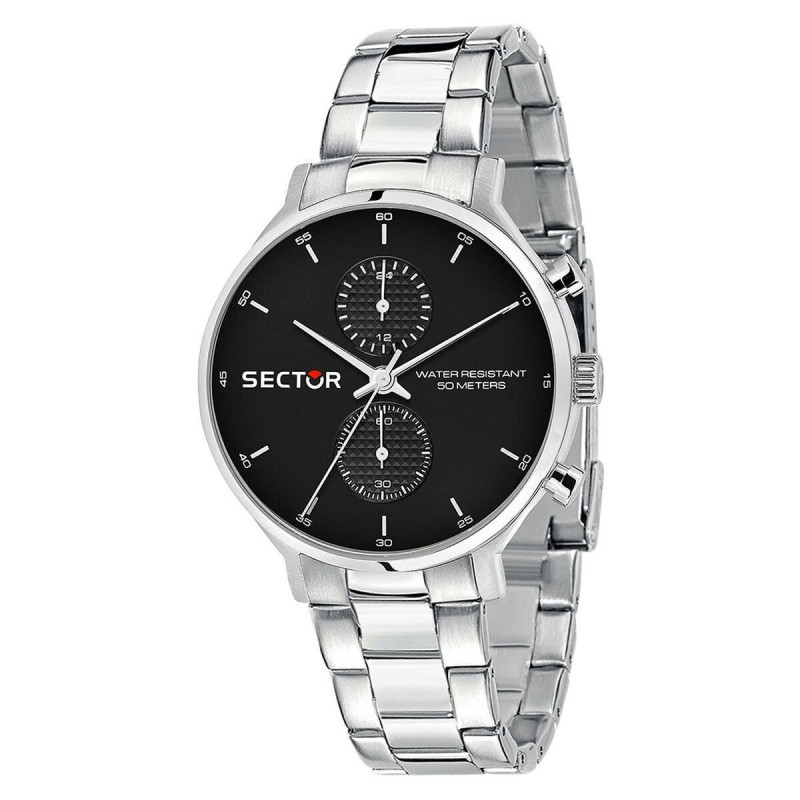 Men's Watch Sector 370 Black Silver