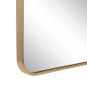 Wall mirror Golden Aluminium Crystal 76 x 3 x 101 cm