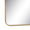 Wall mirror Golden Aluminium Crystal 76 x 3 x 101 cm