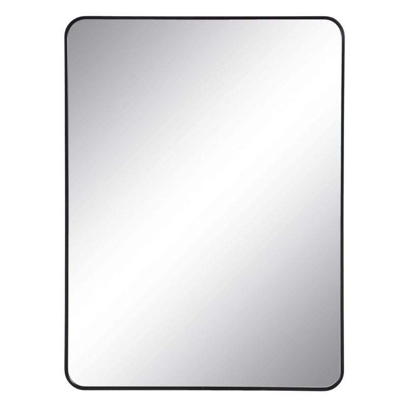 Wall mirror Black Aluminium Crystal 76 x 3 x 101 cm