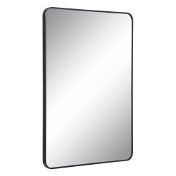 Wall mirror Black Aluminium Crystal 76 x 3 x 101 cm