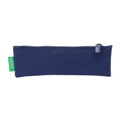 School Case Benetton Varsity Grey Navy Blue 20 x 6 x 1 cm